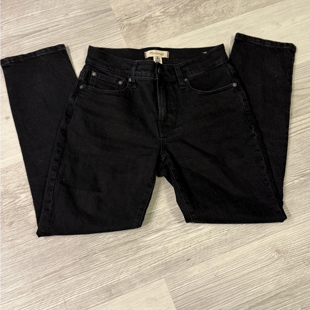 Madewell Women's Black Straight Leg Jeans 26 - Picture 10 of 10
